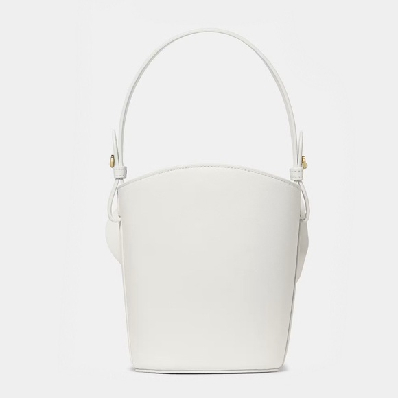 ♠️Kate Spade New York Flora Leather Bucket Crossbody Bag, Meringue White NEW NWT - Picture 5 of 5